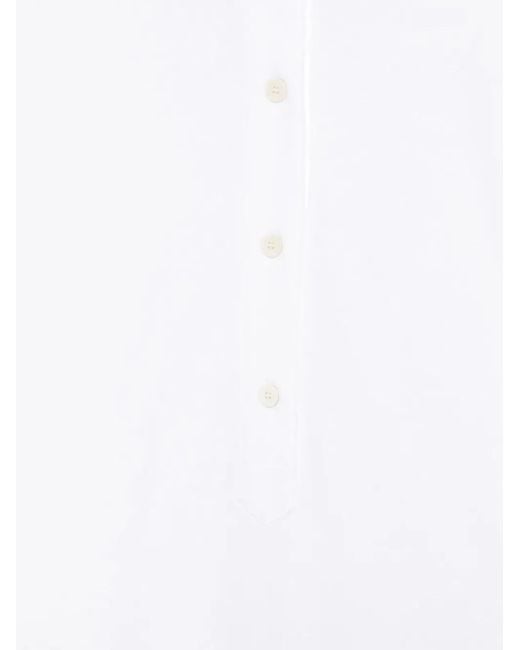 Zanone White V Polo Mc