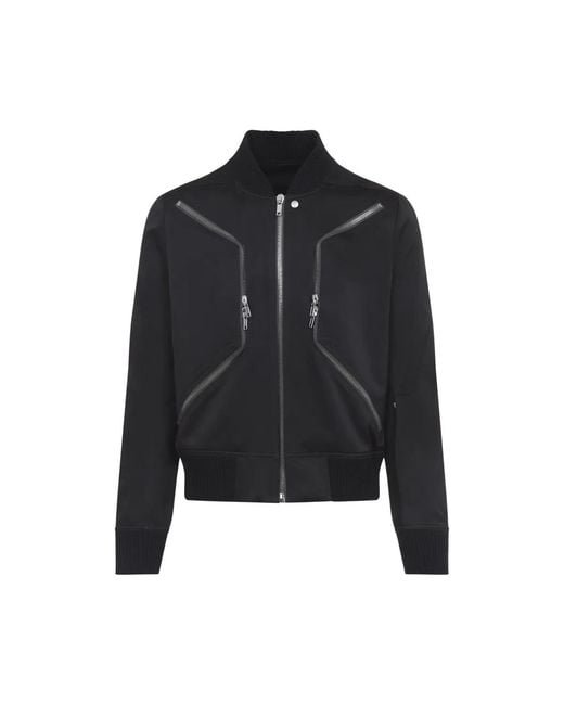 Rick Owens Black Heizer Flight Polyester Jacket for men