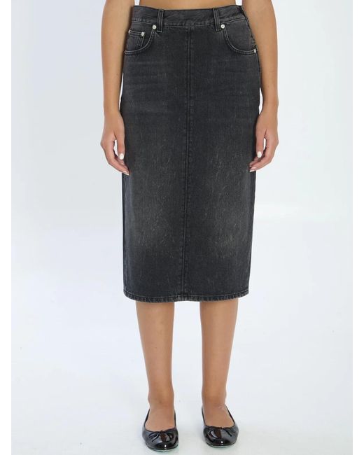Haikure Black Kim Authentic Denim Skirt