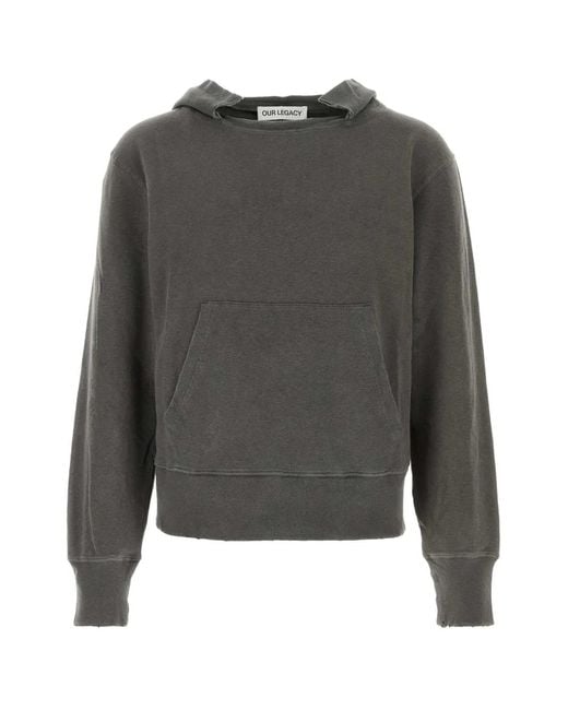 Our Legacy Gray Relic Hoodie for men