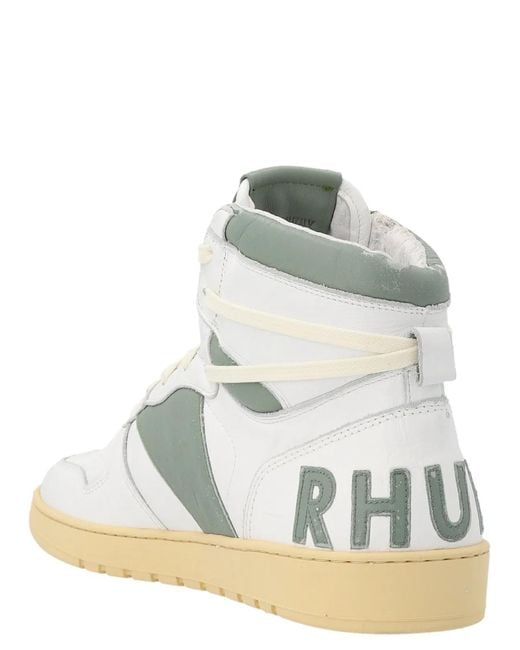 Rhude White 'Rhecess Hi' Sneakers for men