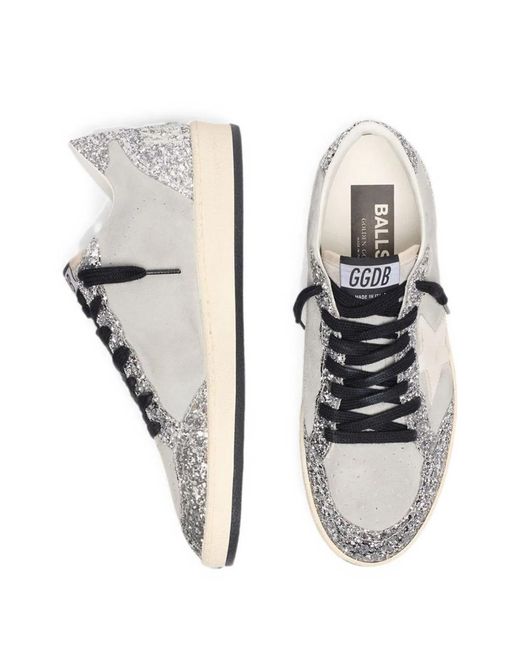 Golden Goose Deluxe Brand White Leather Flat Shoes