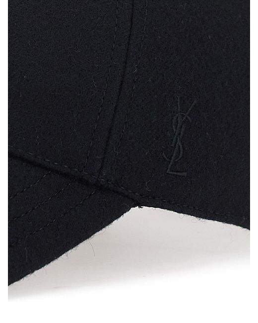 Saint Laurent Blue Wool Cap for men