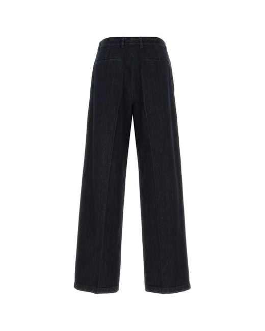 Jil Sander Blue Straight Pants for men