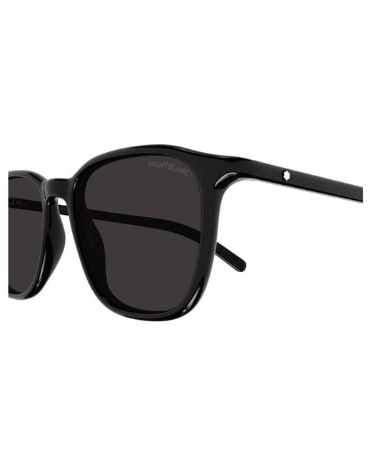 Montblanc Black Acetate Sunglasses for men