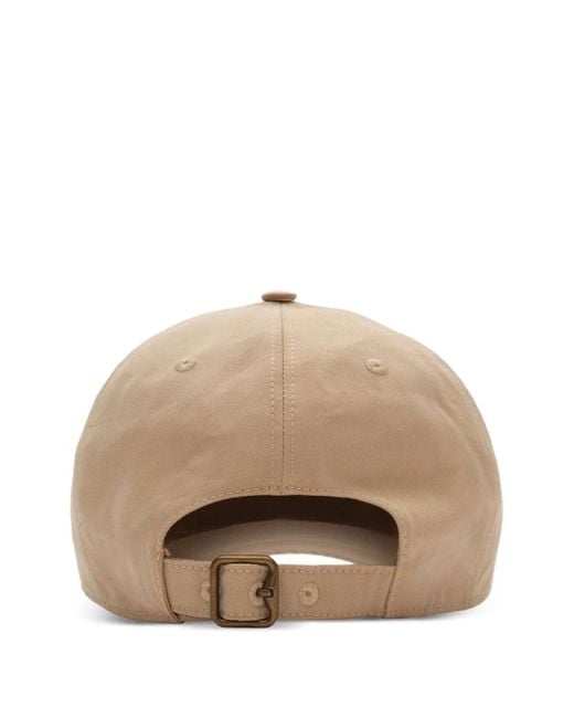 Burberry Natural Logo Cotton Baseball Cap for men