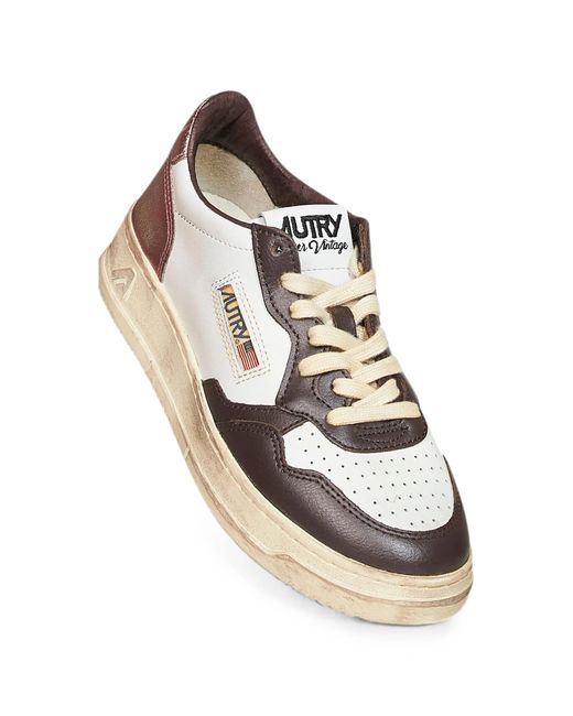 Autry White Sup Vint Low Wom
