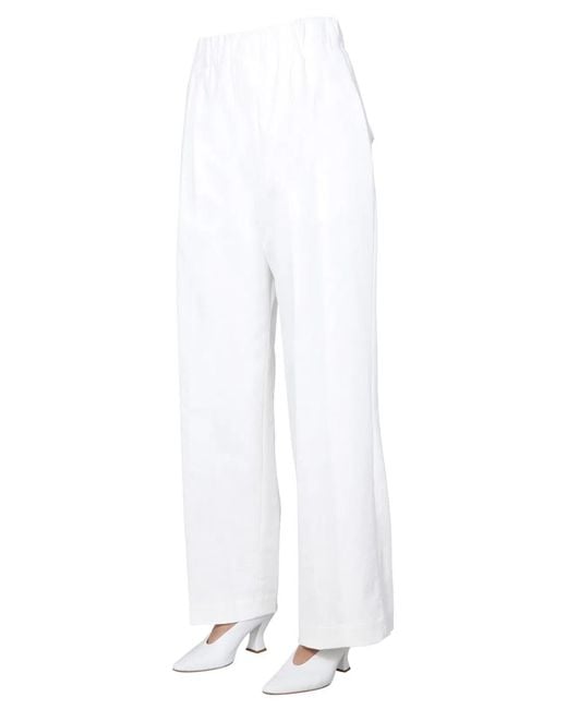 Jejia White Wide Trousers