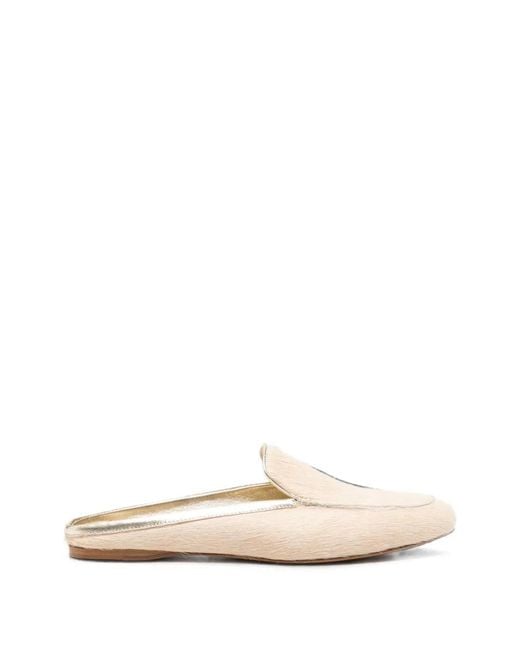 Forte_forte White Ponyskin Loafers