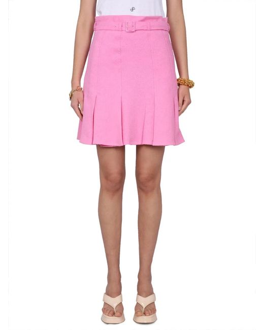 Patou Pink Pleated Skirt