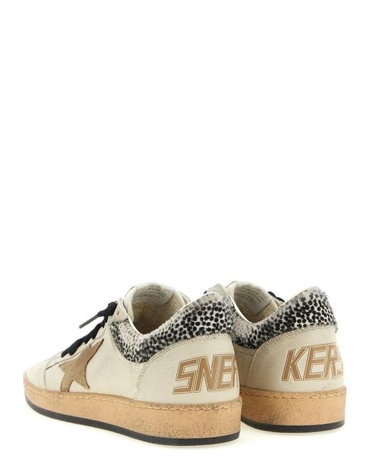 Golden Goose Deluxe Brand Natural 'Ball Star' Sneakers