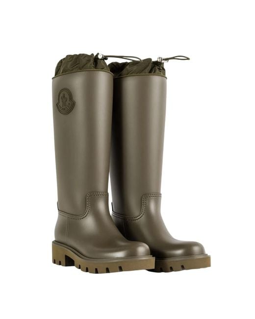 Moncler Green Kickstream High Boots