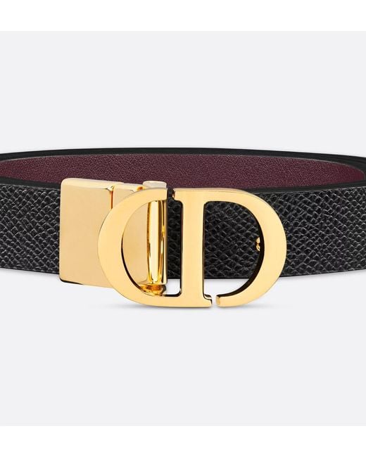Dior Brown "30 Montaigne" Reversible Belt