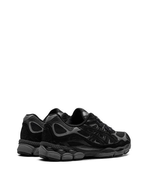 Asics Black Gel-Nyc Suede And Mesh Sneakers