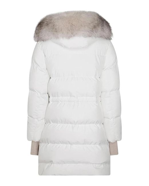 Moorer Gray Wool Down Jacket