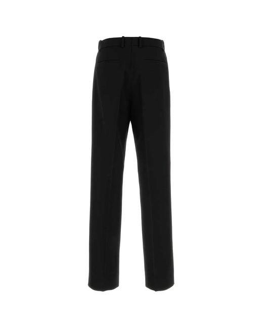 Jil Sander Black Flat Front Pant for men