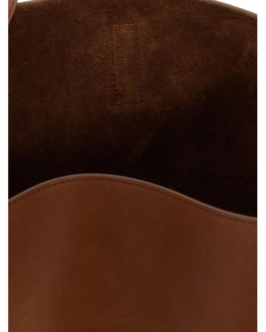 Saint Laurent Brown 'Le 5 À 7' Large Shoulder Bag