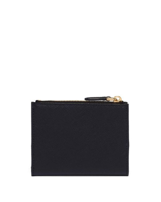 Prada Blue Leather Bill Wallet