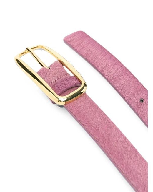 Essentiel Antwerp Pink "Klub" Leather Thin Belt