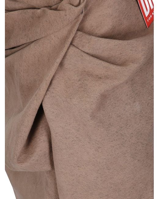 DIESEL Brown Denim Long Skirt