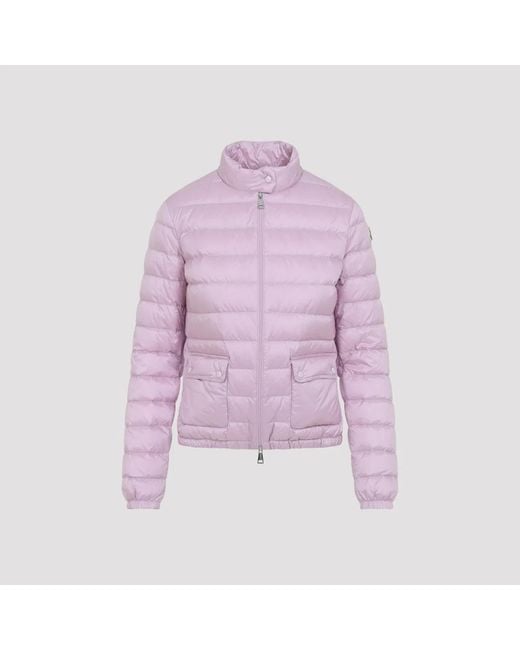 Moncler Purple Lans Short Down Jacket