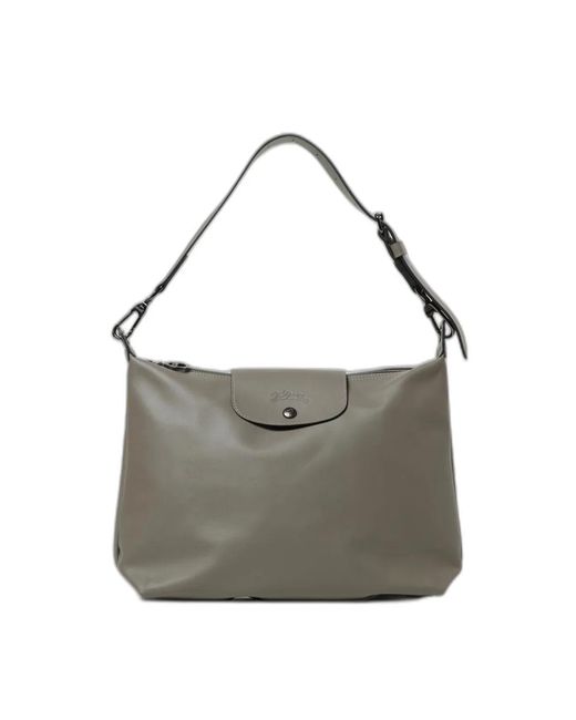 Longchamp Gray Borsa A Spalla Le Pliage Xtra Medium