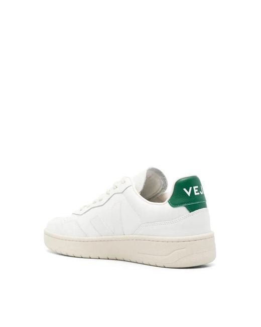 Veja White V-90 O.T. Leather Sneakers