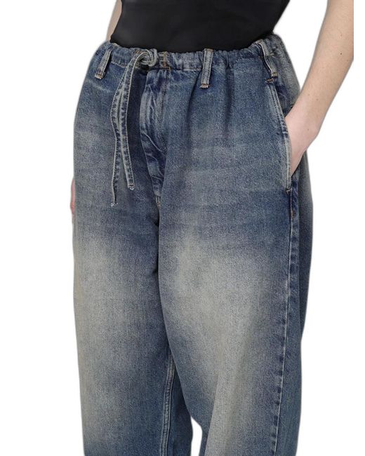 Moschino Blue Cotton Denim Pants