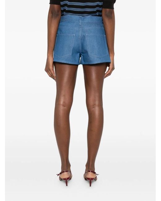 Gucci Blue Denim Cotton Shorts