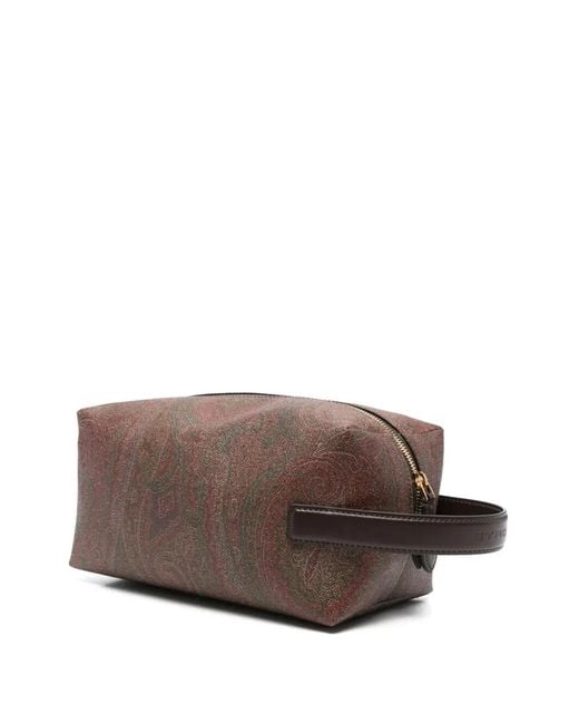 Etro Brown Pouch M Arnica for men