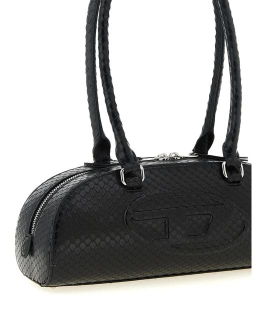 DIESEL Black '1Dr Dome' Shoulder Bag