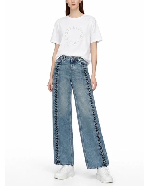 Stella McCartney Blue Jeans With Laces