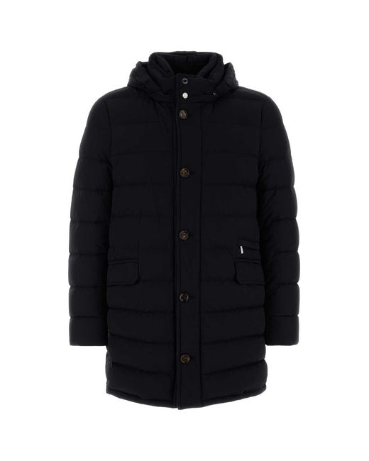 Okinawa Prefecture Moorer Winter Jacket Moorer Men's Blue Cashmere