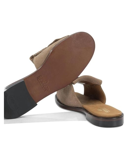 Sebago White Fringes Leather Leather Slides