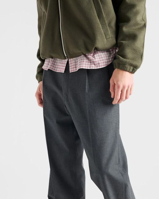 Prada Gray Pantalone for men