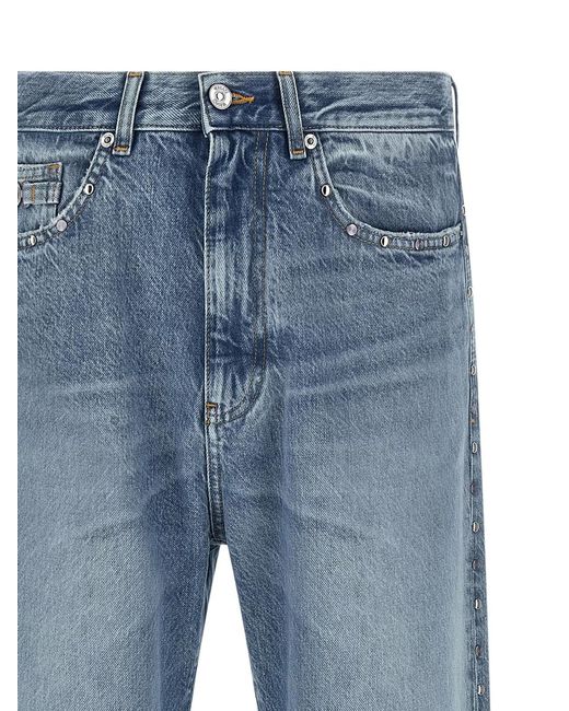 Versace Blue Studded Jeans for men
