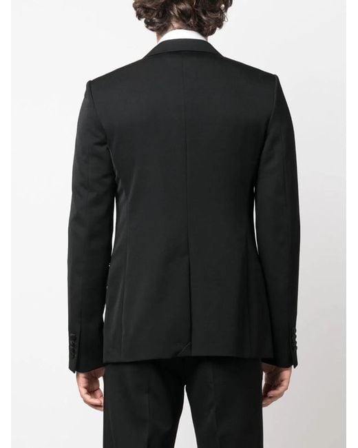 Lanvin Black Peak Collar Tuxedo Jacket for men
