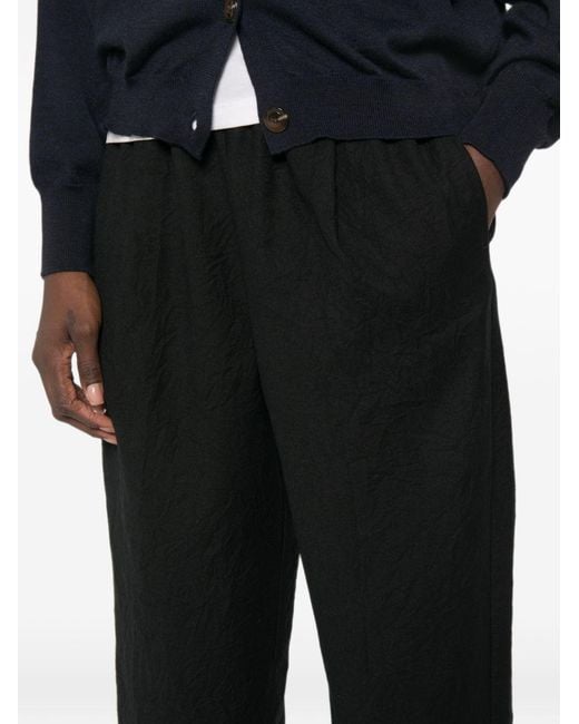 Apuntob Black Wool Trousers