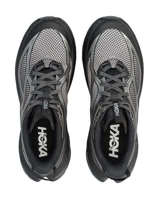 Hoka One One Blue Hoka Polyamide Rubber Shoes for men