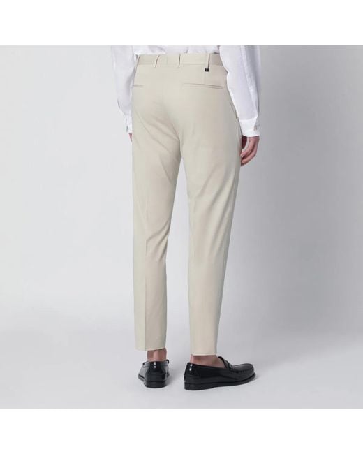 PT Torino Natural Slim-Fit Cotton-Blend Trousers for men