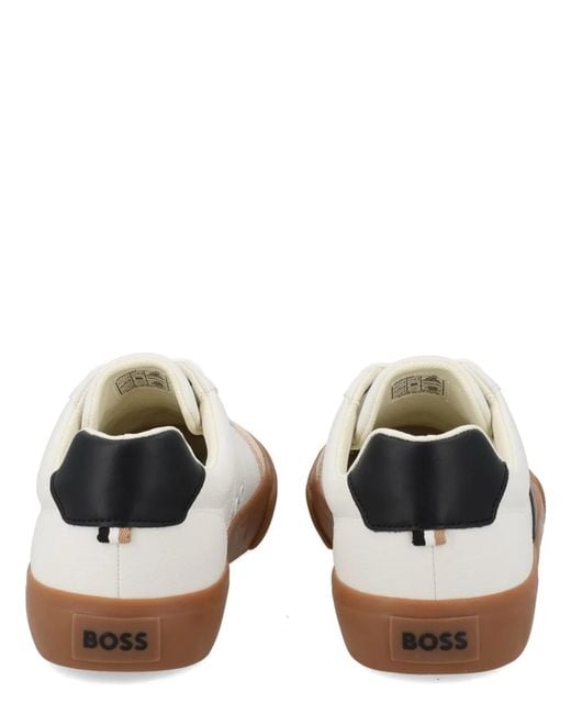 Boss Brown Sneaker With Logo for men