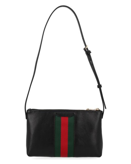 Gucci Black "Horsebit Web" Mini Bag