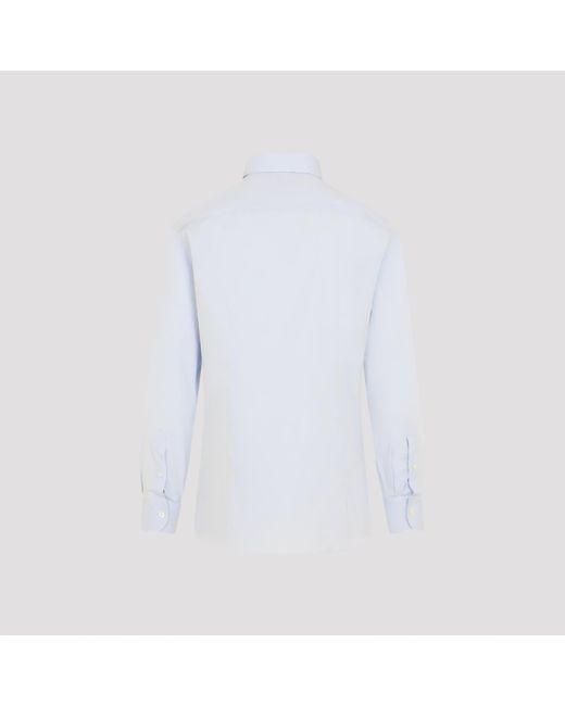 Brioni Blue Sky Cotton Shirt for men