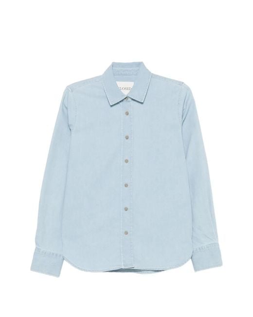 Closed Blue Cotton Shirt