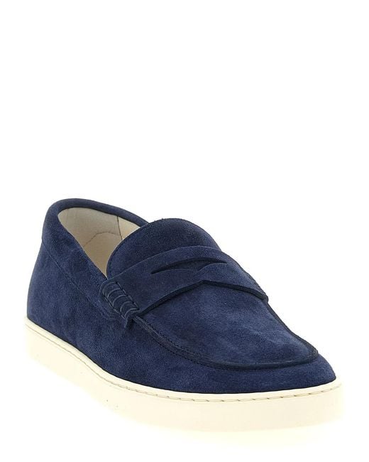 Brunello Cucinelli Blue Loafers Sneakers for men