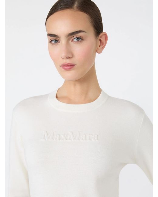 Max Mara White Manto Sweater