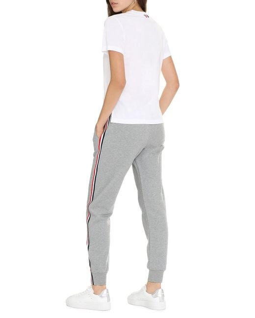 Thom Browne White Cotton Crew-Neck T-Shirt