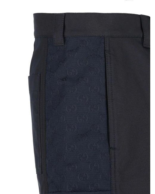 Gucci Blue Cotton Shorts for men