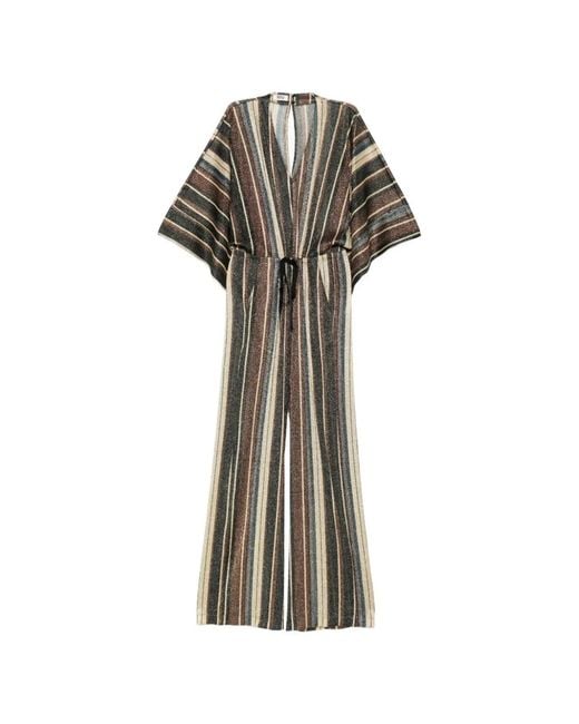 Siyu White Striped Long Jumpsuit