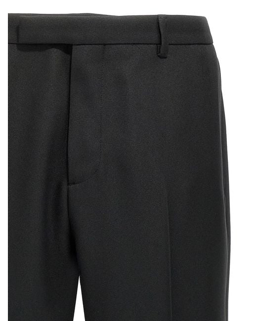 Gucci Black Twill Pants for men